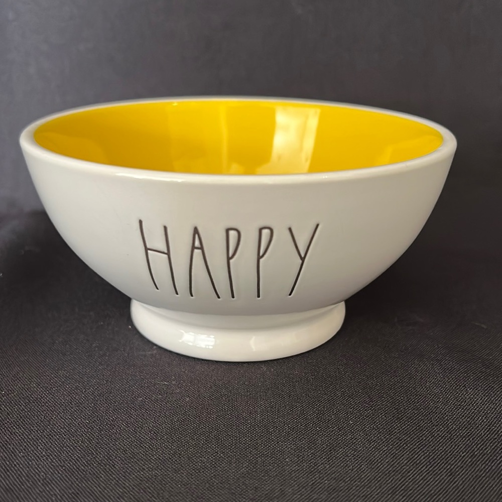 Rae Dunn Happy Cereal Bowl (1)